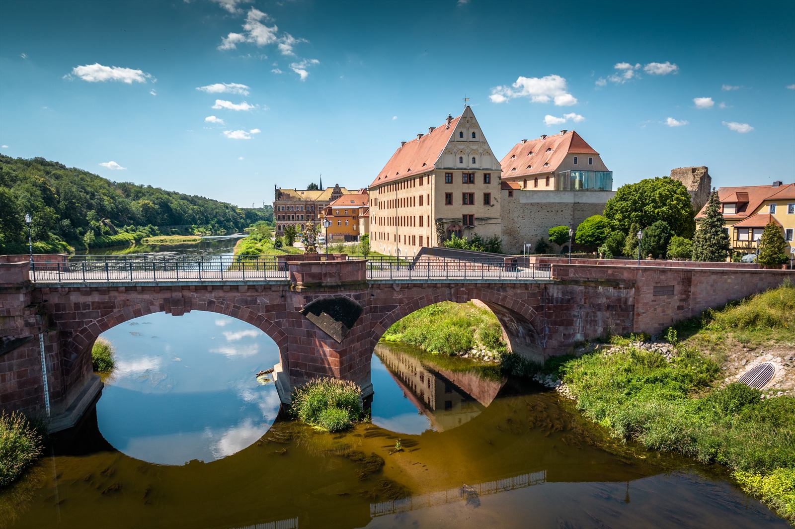 Pöppelmannbrücke über der Mulde